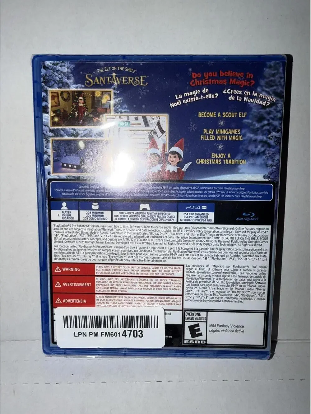 The Elf on the Shelf Christmas Heroes PS4 Video Game Outright Games ESRB E